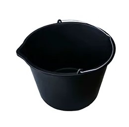 Plastspand m. hældetud gen.plast - 15L. m/metalh.