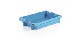 Filetkasse med dræn 600x400x150 mm 20L/15kg - blå