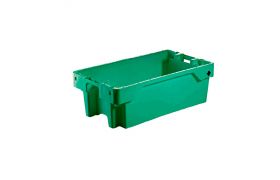 Fiskekasse C stabelvendbar 800x400x225 mm 40L/25kg - grøn