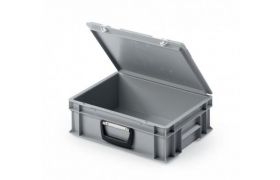 Kuffertkasse UNISTA 400x300x135mm (inkl låg) - grå