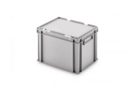 Kuffertkasse UNISTA 400x300x280mm (inkl låg) - grå