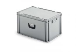 Kuffertkasse UNISTA 600x400x335mm (inkl låg) - grå
