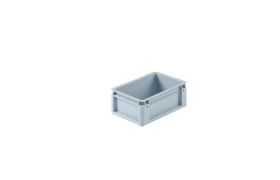 Plastkasse S - 300x200x120 mm u/hå.hul - Grå
