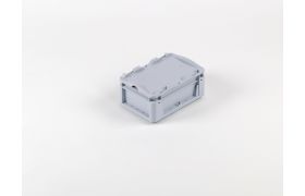Låg til plastkasse S -  300x200 mm løst - grå