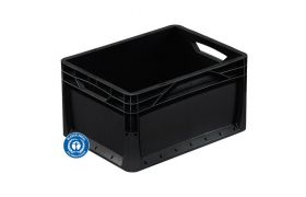 Plastkasse Lightline 400x300x220 mm - sort