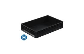 Plastkasse Lightline 600x400x120 mm - sort