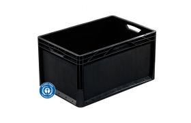 Plastkasse Lightline 600x400x320 mm - sort