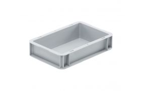 Plastkasse Basicline 300x200x70 mm - Grå