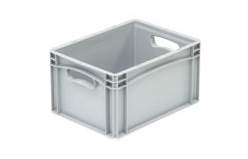Plastkasse Basicline 400x300x220 mm - Grå