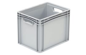 Plastkasse Basicline 400x300x320 mm - Grå