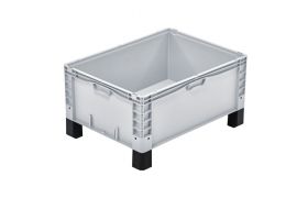 Plastkasse BasicPlus 800x600x420 mm - grå