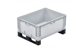 Plastkasse BasicPlus 800x600x420 mm - grå