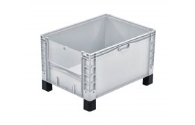 Plastkasse Basicplus 800x600x520 mm - grå