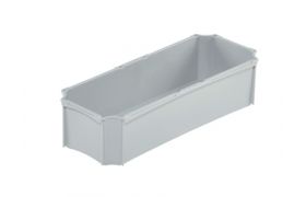 Basic indsatsbeholder - 1/4 - 355x138x85 mm - grå