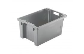 Plastkasse stabelvendbar 600x400x300 mm -grå