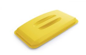 Låg til Plastbeholder 60L 501x272x57,5 mm - gul