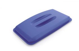 Låg til Plastbeholder 60L 501x272x57,5 mm - blå