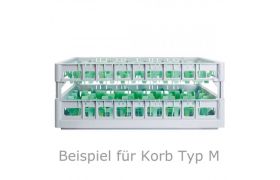 Opvaskekurv 600x400 mm - 215 mm - 33 glas