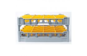 Opvaskekurv 500x500 mm - 215 mm - 4x4 glas