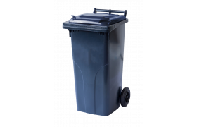 Affaldscontainer Europlast 2-hjulede 120L mørkegrå