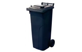 Affaldscontainer Europlast 2-hjulede 140L mørkegrå