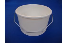 Plastspand 2191 - 2,6 L. m/metalh. - Hvid