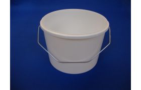 Plastspand 2192 - 3 L. m/metalh. - Hvid