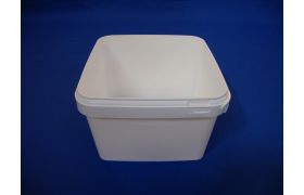 Plastspand 6035-3,5 L. m/plasth. - Hvid