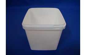 Plastspand 6055-5,5 L. m/plasth. - Hvid