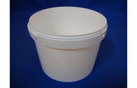 Plastspand 8086-8,7 L. m/plasth. - Hvid