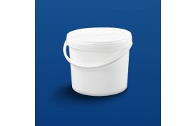 Plastspand EZE8600 - 9,0 L. m/profilh. - Hvid
