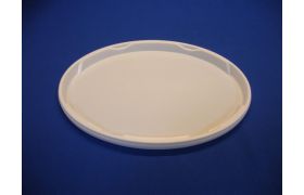 Oval plastlåg DOEP11-12500 - 344x264 mm - Hvid