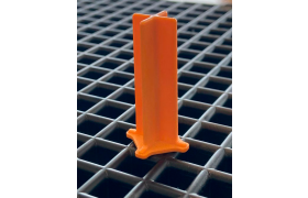 Rotatable pin Ø15 x xH39 mm - orange