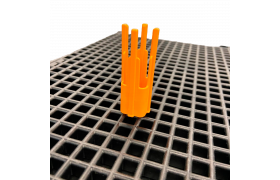 Rotatable pin Ø16xH66 mm - orange