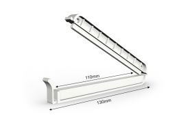 Poseklemme 130/110 mm - hvid