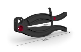 Gripper 245 mm m. låseknap - sort