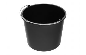 Plastspand genbrugsplast - 20L. m/metalh. - Sort