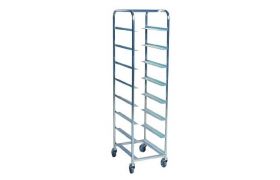 Kassevogn rustfrit stål 8 indstik - 590x460x1880 mm
