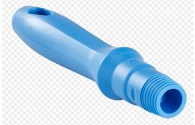 Kort skaft til skraber - 160 mm x Ø30 mm - Blå