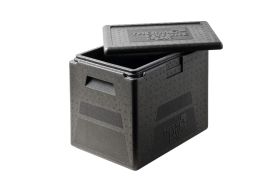 Termokasse 400x300x360 mm EN 1/2  Stapelbox - Sort