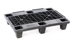 Plastpalle 1/2 pll - A600 med 6 fødder