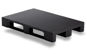 Plastpalle Craemer TC1 m. 3 meder -U. kanter -Sort