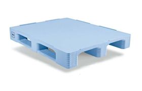 Plastpalle TC3 med 3 meder 7mm kant -lysblå