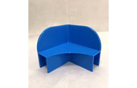 Stabelhjørne til pallerammer - blå - 95x95x90 mm