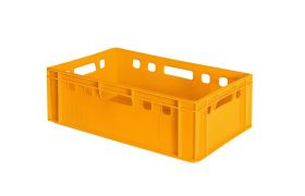 Kødkasse E2 - 600x400x200 mm - Gul