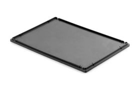 Låg til plastkasse type E - 600x400 mm - Sort