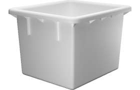 Plastkasse Werit 535x475x380 mm - 55 l. - natur