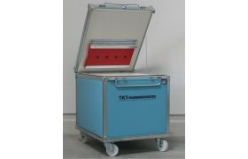 Termoskab 180 L på hjul - 810x660x630 mm - blå