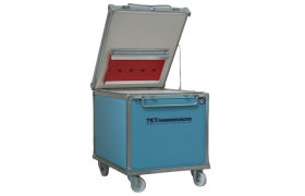 Termoskab 180 L på hjul - 810x660x630 mm - blå
