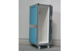 Termoskab 340 L på hjul - 775x555x1600 mm - blå